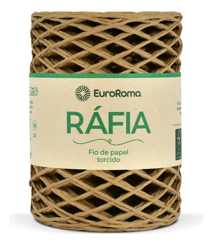 Fio De Papel Torcido EuroRoma Rafia 100m